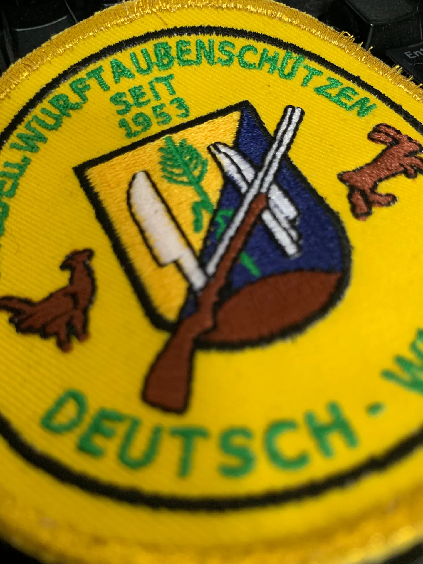 Gestickter Vereinsaufnäher für Schützenverein