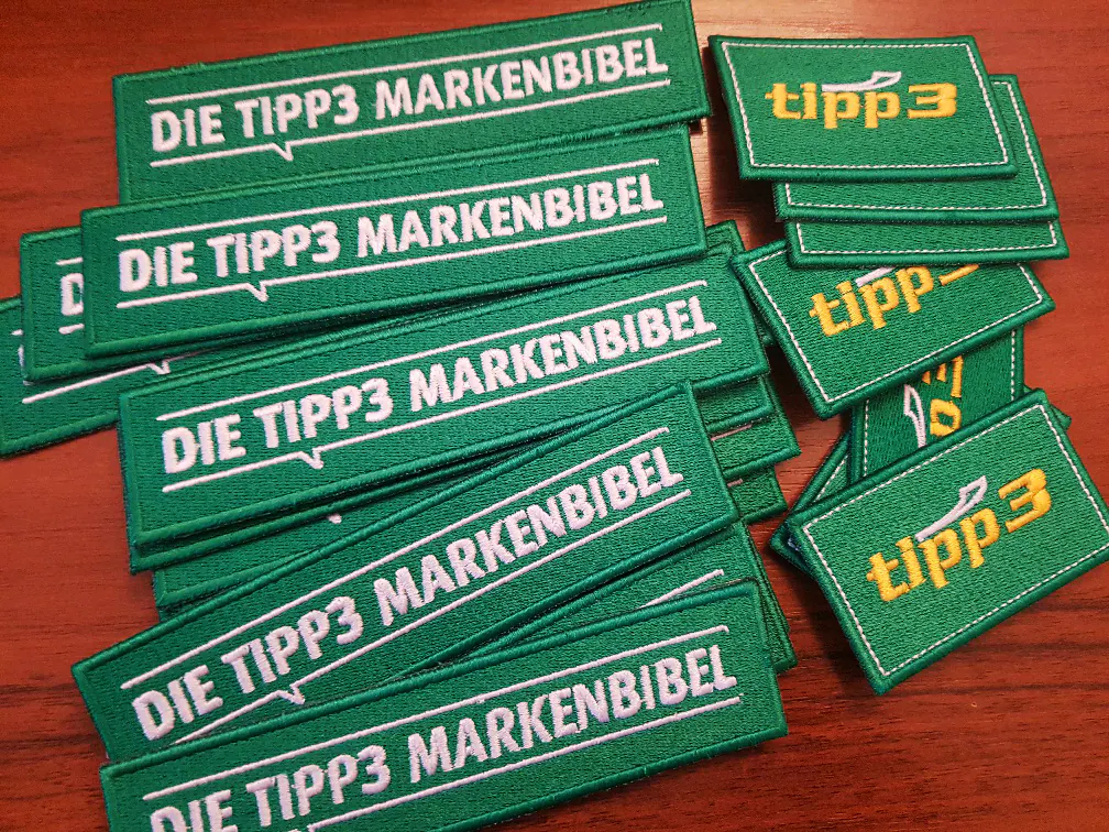 Tipp3 Markenbibel vollgestickte Aufnäher
