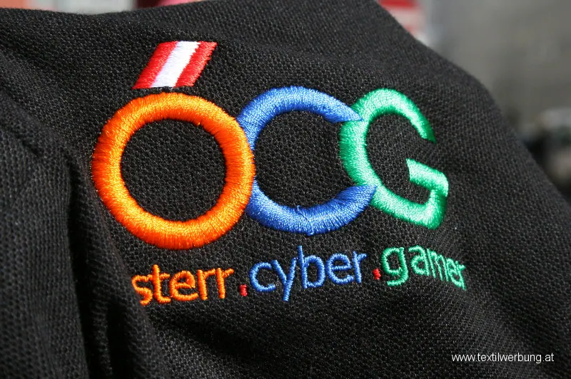 ÖCG Logo Stickerei auf Polo