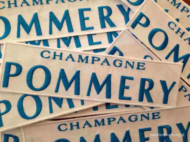 Pommery Champagne gestickte Aufnäher